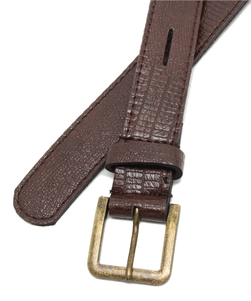 Kastane（カスタネ）の「【Kastane】クロコ細ベルト（ベルト・レディース・ブラック/ブラウン/ダークブラウン・FREE）」の4枚目の写真