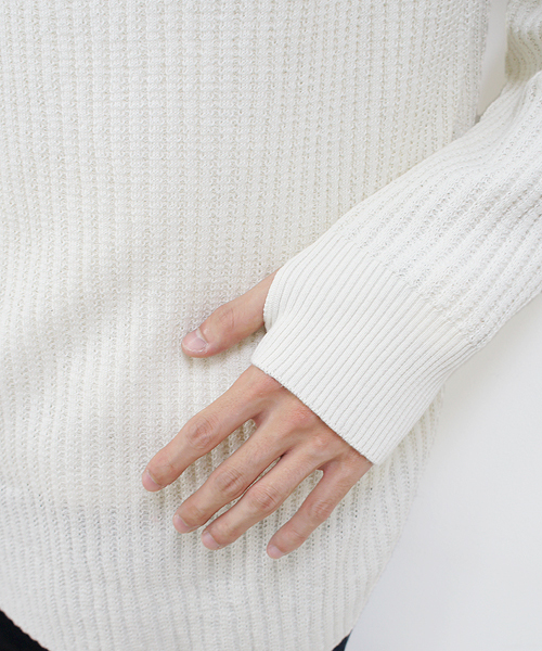 CIAOPANIC(チャオパニック)の「《WEB限定》【1 to 10 people】ロングタートルニット(ニット/セーター・メンズ・ホワイト/ブラック/ネイビー・FREE)」の7枚目の写真