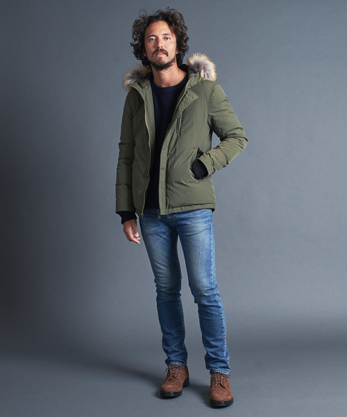 Magine（マージン）の「NYLON FUR N3B DOWN JKT:ナイロンN-3B　ダウンジャケット（ダウンジャケット/コート・メンズ・ブラック/カーキ/オリーブ/ネイビー・44/46/48）」の13枚目の写真