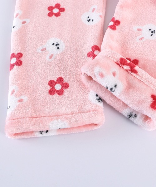 セール】キッズ もこもこボア総柄オーバーサイズルームウェア