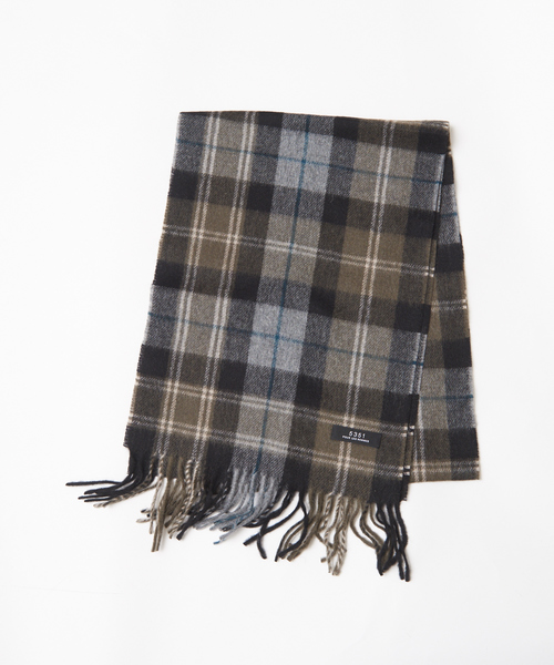 5351 POUR LES HOMMES(ゴーサンゴーイチプールオム)の「ブラックウォッチ柄 マフラー(マフラー・メンズ・グレー/レッド/カーキ・フリー)」の2枚目の写真