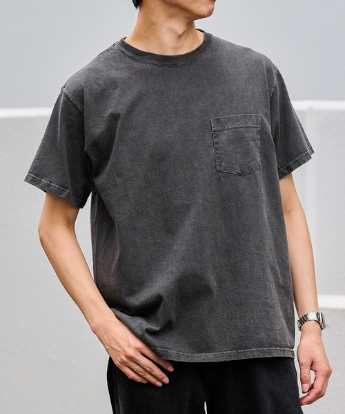 Good On(グッドオン)の「GOOD ON S/S CREW NECK POCKET T-SHIRTS A (グッドオン クルーネック ポケットTシャツ)(Tシャツ/カットソー・メンズ・ホワイト/ネイビー/ブラック/ヘザーチャコール・S/M/L/XL)」の20枚目の写真