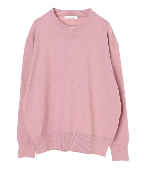 AMERICAN HOLIC（アメリカンホリック）の「クルーネックゆるニットプルオーバー＊（ニット/セーター・レディース・オフホワイト/ブラック/イエロー/ホワイト系その他4/杢グレー/ネイビー/グリーン/ピンク/その他7・M/L）」の12枚目の写真