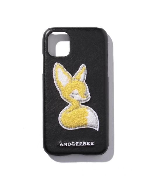 ANDGEEBEE(アンジービー)の「フェネックサガラシシュウケースiPhone11(モバイルケース/カバー)」|ブラック