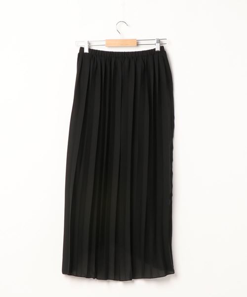 GeeRA(ジーラ)の「ラップ風プリーツスカート(スカート・レディース・ブラック・LARGE/X-LARGE/MEDIUM)」の3枚目の写真