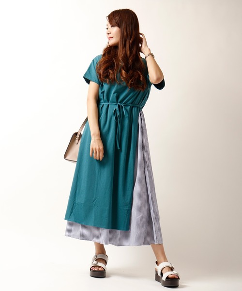 Switch 重ね着風ドッキングコットンワンピ ス ワンピース Funalive ファンアライブ のファッション通販 Zozotown