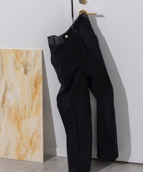 MAISON SPECIAL（メゾンスペシャル）の「《ユニセックスアイテム》【SPECIAL REMAKE FACTORY コラボ】サスティナブルリメイクウエストデニムミックスワイドテーパードパンツ 【MAISON SPECIAL/メゾンスペシャル】（その他パンツ・メンズ・その他5/その他2/その他7/その他1/その他9/その他6/その他3/その他8/その他4/その他12/その他10・44/46/48）」の10枚目の写真