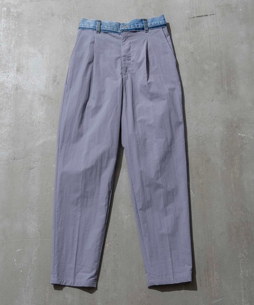 MAISON SPECIAL（メゾンスペシャル）の「《ユニセックスアイテム》【SPECIAL REMAKE FACTORY コラボ】サスティナブルリメイクウエストデニムミックスワイドテーパードパンツ 【MAISON SPECIAL/メゾンスペシャル】（その他パンツ・メンズ・その他5/その他2/その他7/その他1/その他9/その他6/その他3/その他8/その他4/その他12/その他10・44/46/48）」の19枚目の写真