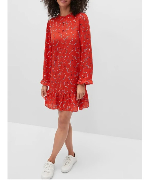 セール Banana Republic Factory Store ラッフルヘムスイングシフトドレス ワンピース Banana Republic Factory Store バナナリパブリック ファクトリーストア のファッション通販 Zozotown