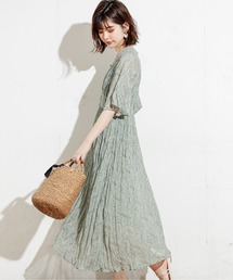 natural couture | シアーペイズリークリンクルワンピース(ワンピース)