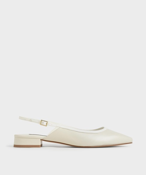 CHARLES & KEITH(チャールズ & キース)の「バレリーナ スリングバッグフラット / Ballerina Slingback Flats(バレエシューズ・レディース・オフホワイト/アニマル・22.5cm/23cm/23.5cm/24.5cm/25cm/25.5cm)」の2枚目の写真