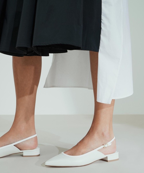 CHARLES & KEITH(チャールズ & キース)の「バレリーナ スリングバッグフラット / Ballerina Slingback Flats(バレエシューズ・レディース・オフホワイト/アニマル・22.5cm/23cm/23.5cm/24.5cm/25cm/25.5cm)」の3枚目の写真