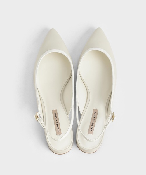 CHARLES & KEITH(チャールズ & キース)の「バレリーナ スリングバッグフラット / Ballerina Slingback Flats(バレエシューズ・レディース・オフホワイト/アニマル・22.5cm/23cm/23.5cm/24.5cm/25cm/25.5cm)」の9枚目の写真