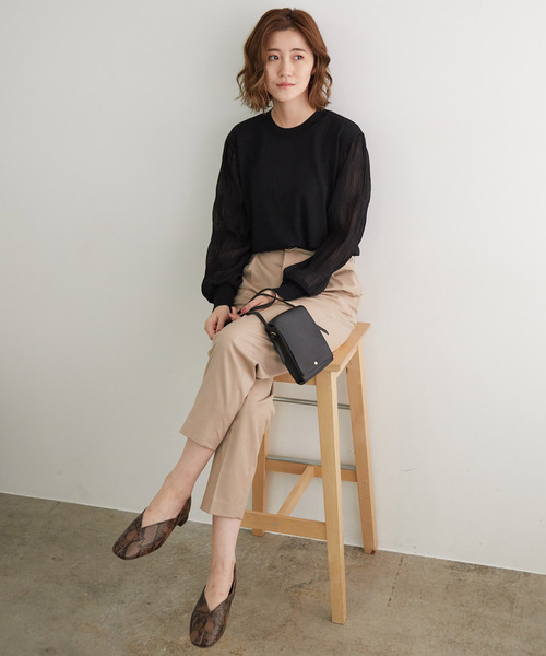 ROPE' PICNIC(ロペピクニック)の「タックテーパードパンツ(その他パンツ・レディース・ベージュ/ネイビー/ピンク系その他2・40/38/36)」の13枚目の写真