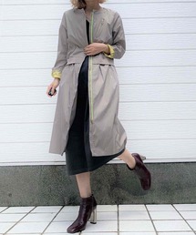 Q | シンプルライダースコート(ライダースジャケット)