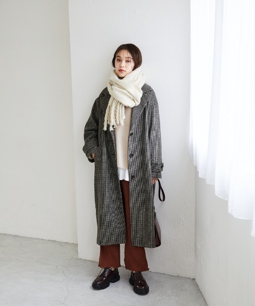 Heather(ヘザー)の「オオバンストールボリュームマフラー_918725(ストール/ショール・レディース・ホワイト/ホワイト系その他/ブラック/グレー/ブラウン系その他/ピンク・ONE SIZE)」の19枚目の写真