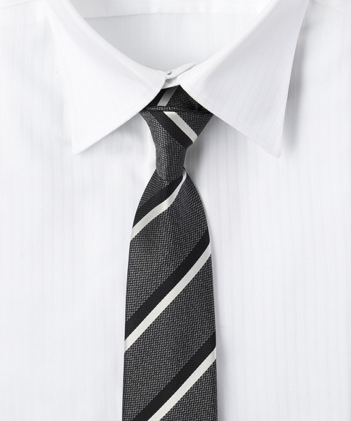 TETE HOMME(テットオム)の「メランジシルクタイ(ネクタイ・メンズ・グレー/チャコールグレー/ブラウン/ベージュ系その他/グリーン/グリーン系その他/ネイビー/ブルー系その他/ブルー系その他2/ブルー系その他3/ブルー系その他4/ブルー系その他5・FREE)」の3枚目の写真