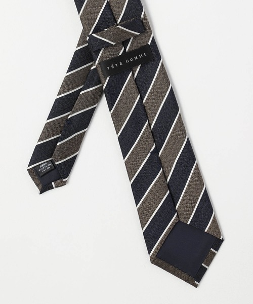 TETE HOMME(テットオム)の「メランジシルクタイ(ネクタイ・メンズ・グレー/チャコールグレー/ブラウン/ベージュ系その他/グリーン/グリーン系その他/ネイビー/ブルー系その他/ブルー系その他2/ブルー系その他3/ブルー系その他4/ブルー系その他5・FREE)」の21枚目の写真