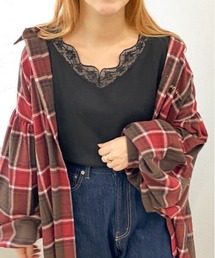 apres jour | レースリブインナー【ZOZOTOWN限定アイテム】(Tシャツ/カットソー)