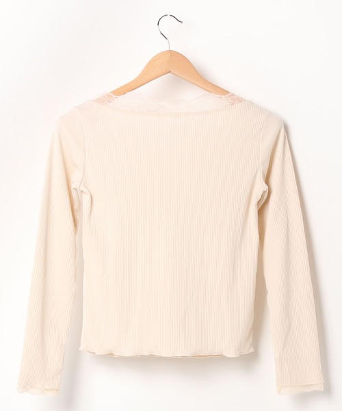 apres jour（アプレジュール）の「レースリブインナー【ZOZOTOWN限定アイテム】（Tシャツ/カットソー・レディース・アイボリー/ブラック・X-LARGE/フリー）」の14枚目の写真