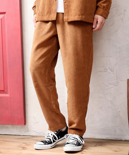 TopIsm（トップイズム）の「コーデュロイ バンドカラーシャツ＆シェフパンツ セットアップ（セットアップ・メンズ・ブラウン/ブラック/ダークベージュ・M/L/LL）」の10枚目の写真