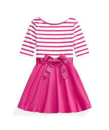 POLO RALPH LAUREN CHILDRENSWEAR（ポロ ラルフ ローレン チルドレンズウェア）の「ツートーン ポンチ ドレス（ワンピース・キッズ）」