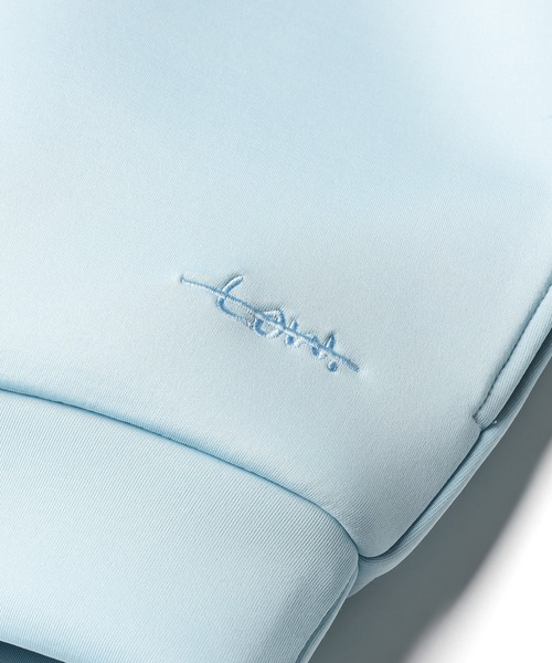 unlow（アンロー）の「【WEARISTA 心】スムースダンボールパーカー（パーカー・メンズ・ライトグレー/ライトブルー/ブラック・S/M）」の12枚目の写真