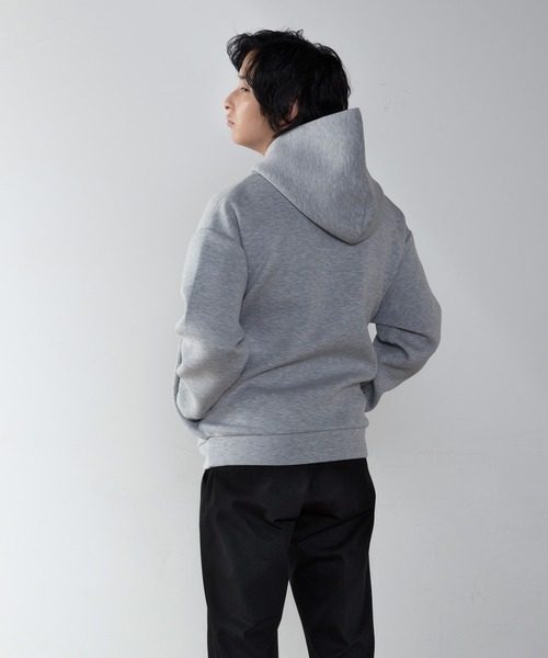 unlow（アンロー）の「【WEARISTA 心】スムースダンボールパーカー（パーカー・メンズ・ライトグレー/ライトブルー/ブラック・S/M）」の16枚目の写真