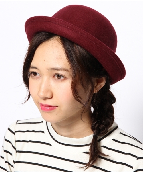 WEGO(ウィゴー)の「WEGO/ベーシックボーラーハット(ハット・レディース・ブラック/グレー/グリーン/ネイビー/ワイン・FREE)」の10枚目の写真