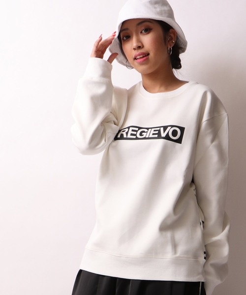 REGIEVO(レジエボ)の「REGIEVO ロゴ入りトレーナー セットアップ(スウェット・メンズ・ブラック/オフホワイト・S/M/L/XL)」の13枚目の写真