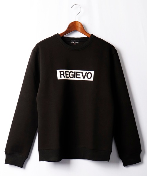 REGIEVO(レジエボ)の「REGIEVO ロゴ入りトレーナー セットアップ(スウェット・メンズ・ブラック/オフホワイト・S/M/L/XL)」の16枚目の写真
