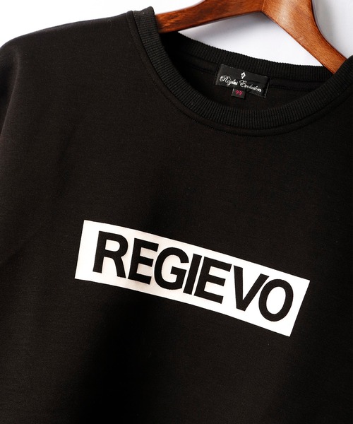 REGIEVO(レジエボ)の「REGIEVO ロゴ入りトレーナー セットアップ(スウェット・メンズ・ブラック/オフホワイト・S/M/L/XL)」の22枚目の写真