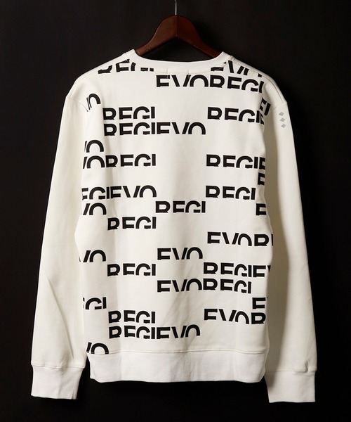 REGIEVO(レジエボ)の「REGIEVO ロゴ入りトレーナー セットアップ(スウェット・メンズ・ブラック/オフホワイト・S/M/L/XL)」の12枚目の写真