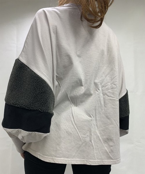 UJU(ウジュ)の「【UJU / ウジュ】切り替えドルマンTシャツ(Tシャツ/カットソー・レディース・ブラック/カーキ/グレー・FREE)」の20枚目の写真