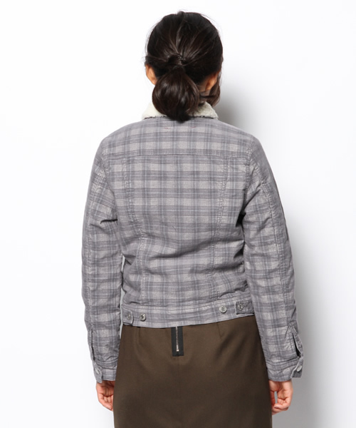 B:MING by BEAMS（ビーミングバイビームス）の「□ビーミング by ビームス / コーデュロイボアジャケット（ブルゾン・レディース・グレー/ネイビー・SMALL/MEDIUM）」の6枚目の写真