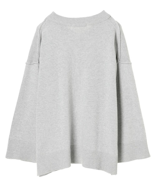 AMERICAN HOLIC（アメリカンホリック）の「VネックニットBIGプルオーバー ＊（ニット/セーター・レディース・チャコールグレー/アイボリー/ミント/モカ/LT.Gray・FREE）」の6枚目の写真