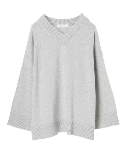 AMERICAN HOLIC（アメリカンホリック）の「VネックニットBIGプルオーバー ＊（ニット/セーター・レディース・チャコールグレー/アイボリー/ミント/モカ/LT.Gray・FREE）」の19枚目の写真