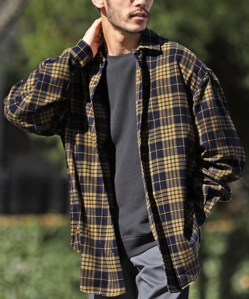 セール ビッグシルエット オーバーサイズ チェックシャツ シャツ ブラウス Jiggys Shop ジギーズショップ のファッション通販 Zozotown