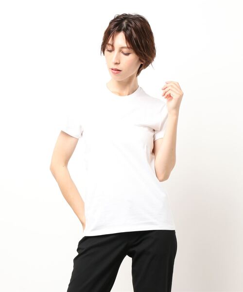 FRUIT OF THE LOOM（フルーツオブザルーム）の「レディースオーガニックTシャツ / シンプル / コットン / ベーシック（Tシャツ/カットソー・レディース・オフホワイト/ホワイト/ブラック・S/M）」の2枚目の写真