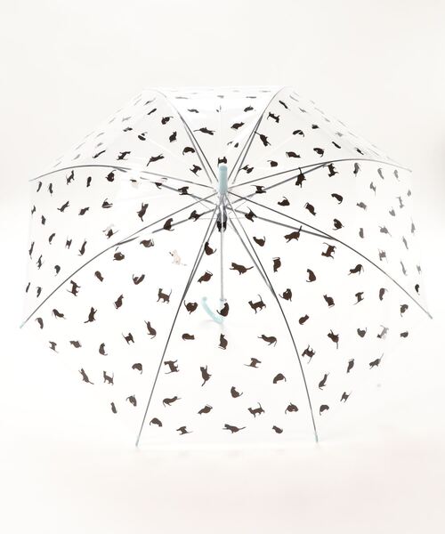 SESTO（セスト）の「gu21ss/Star＆Cat ビニール傘　58㎝（長傘・レディース・パープル/ブラック系その他/ブラック・ONE SIZE）」の4枚目の写真