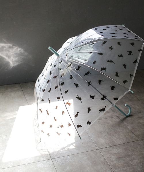 SESTO（セスト）の「gu21ss/Star＆Cat ビニール傘　58㎝（長傘・レディース・パープル/ブラック系その他/ブラック・ONE SIZE）」の2枚目の写真