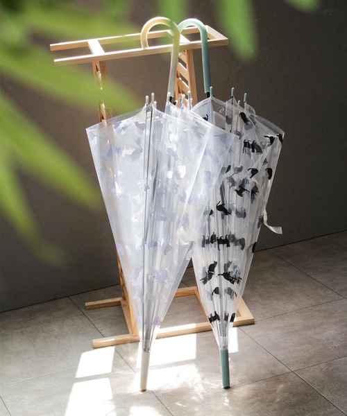 SESTO（セスト）の「gu21ss/Star＆Cat ビニール傘　58㎝（長傘・レディース・パープル/ブラック系その他/ブラック・ONE SIZE）」の3枚目の写真