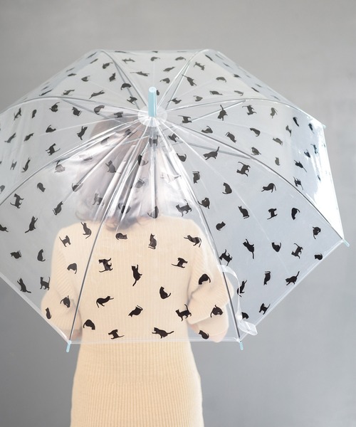 SESTO（セスト）の「gu21ss/Star＆Cat ビニール傘　58㎝（長傘・レディース・パープル/ブラック系その他/ブラック・ONE SIZE）」の12枚目の写真