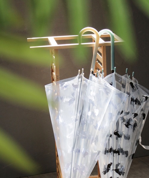 SESTO（セスト）の「gu21ss/Star＆Cat ビニール傘　58㎝（長傘・レディース・パープル/ブラック系その他/ブラック・ONE SIZE）」の8枚目の写真