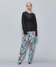 6 | ＜6(ROKU)＞MESH LONG SLEEVE KNIT/ニット(ニット/セーター)