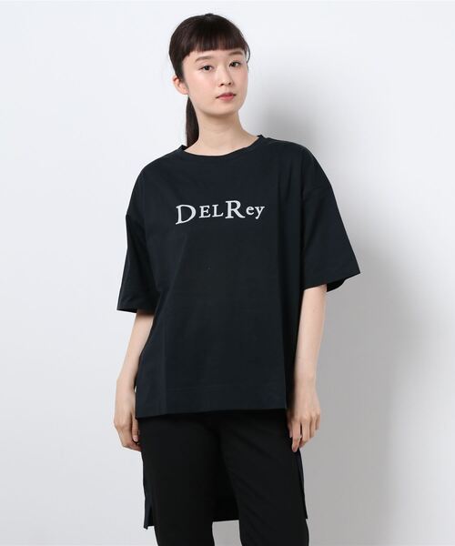 INTERPLANET(インタープラネット)の「ロゴプリントオーバーサイズTシャツ(Tシャツ/カットソー・レディース・ブラック/オフホワイト/グレイッシュベージュ・FREE)」の17枚目の写真