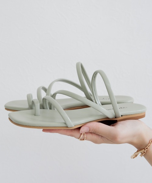 フラットストラップサンダル【日本製】（サンダル）｜chocolates（チョコラテス）