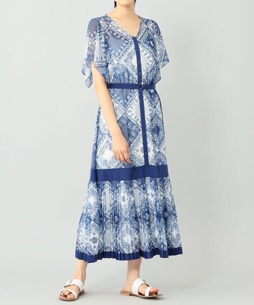 美品◆Diagram バンダナバイカラーワンピース セール】バンダナバイカラーワンピース（ワンピース）｜Diagram