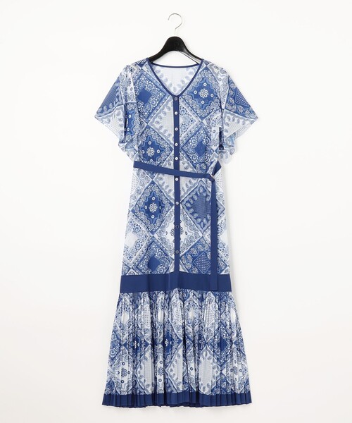 セール】バンダナバイカラーワンピース（ワンピース）｜Diagram