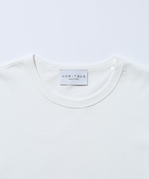 ADAM ET ROPE'(アダムエロペ)の「【NORITAKE】ドロップショルダー ルーズシルエット クルーネックロンT(Tシャツ/カットソー・メンズ・ホワイト/ブラック/チャコールグレー・M/L)」の12枚目の写真